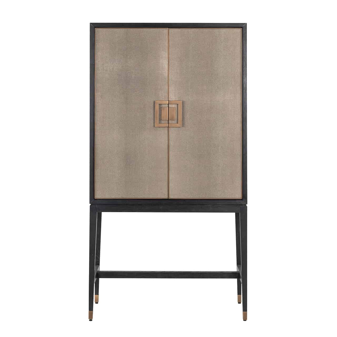 Bar Bloomingville cabinet 2-doors shagreen (Gold) - Image 3