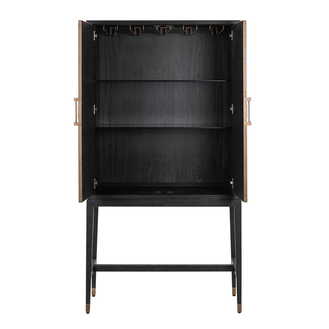 Bar Bloomingville cabinet 2-doors shagreen (Gold) - Image 5