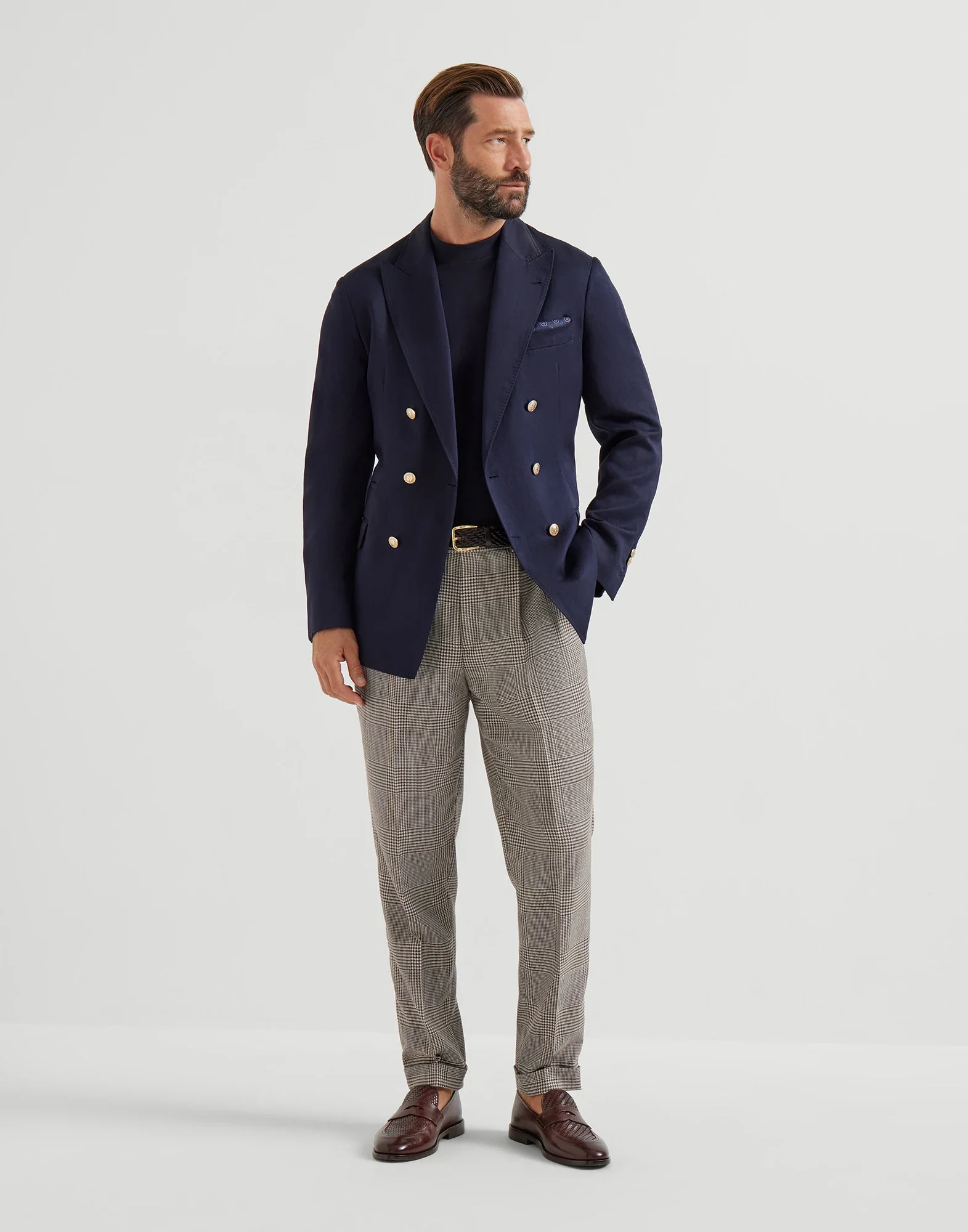 Braided Calfskin And Polished Calfskin Penny Loafers - Image 6