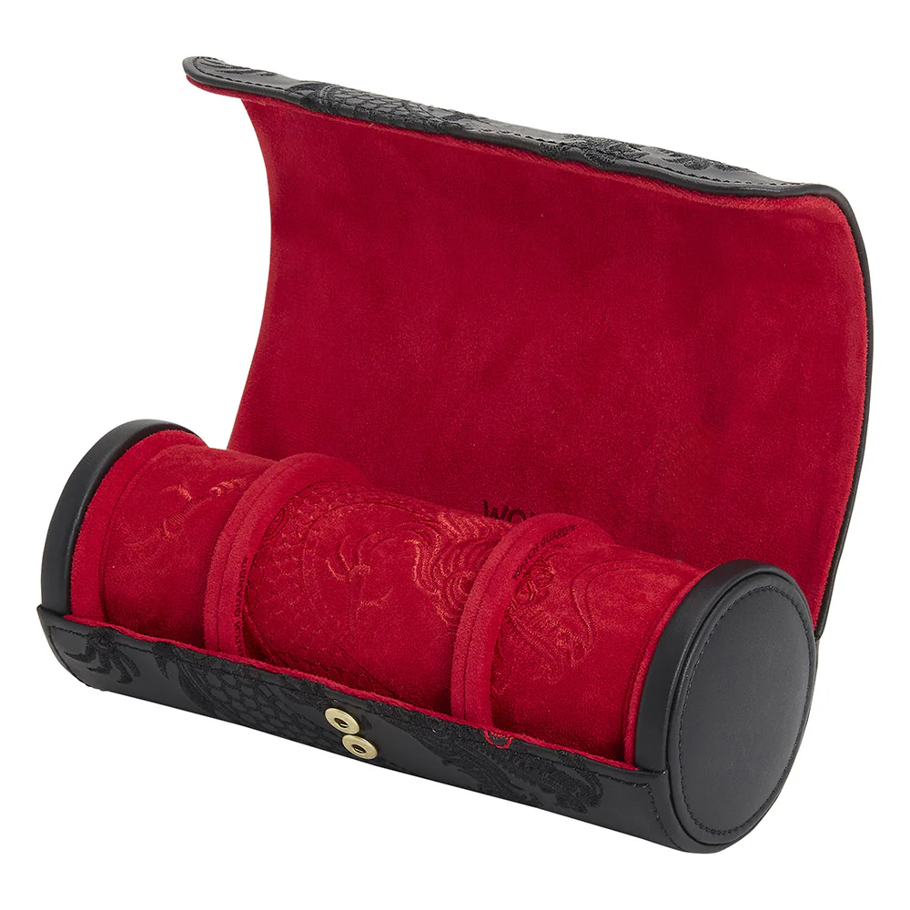 Lunar Triple Watch Roll Year of the Dragon Black - Image 3