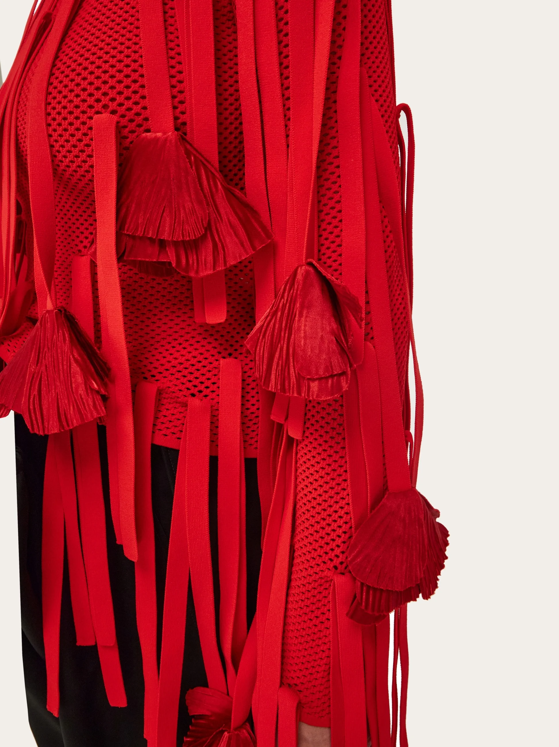 Mesh Top With Flower Detail - Image 4