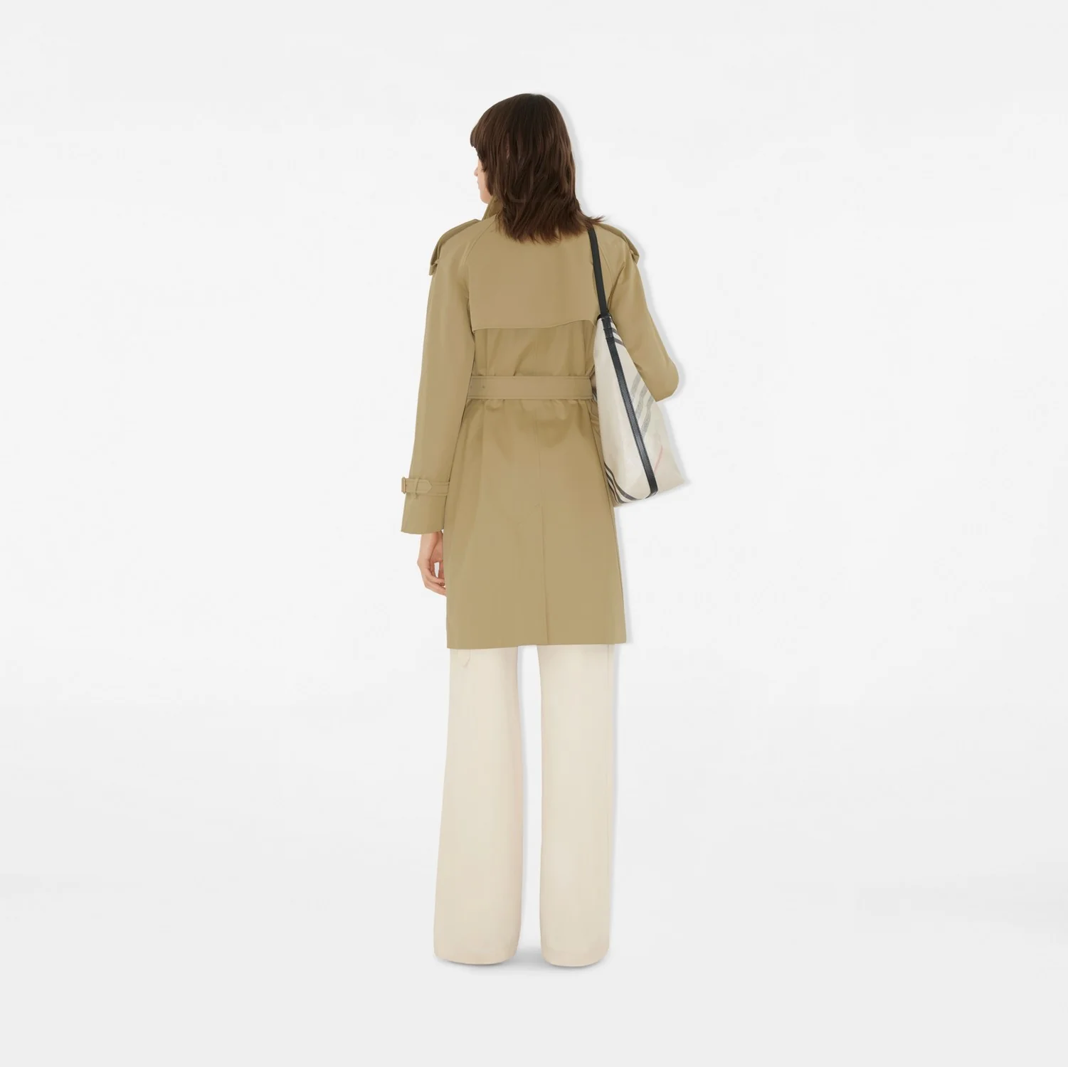 Mid-length Check Collar Castleford Trench Coat - Image 12