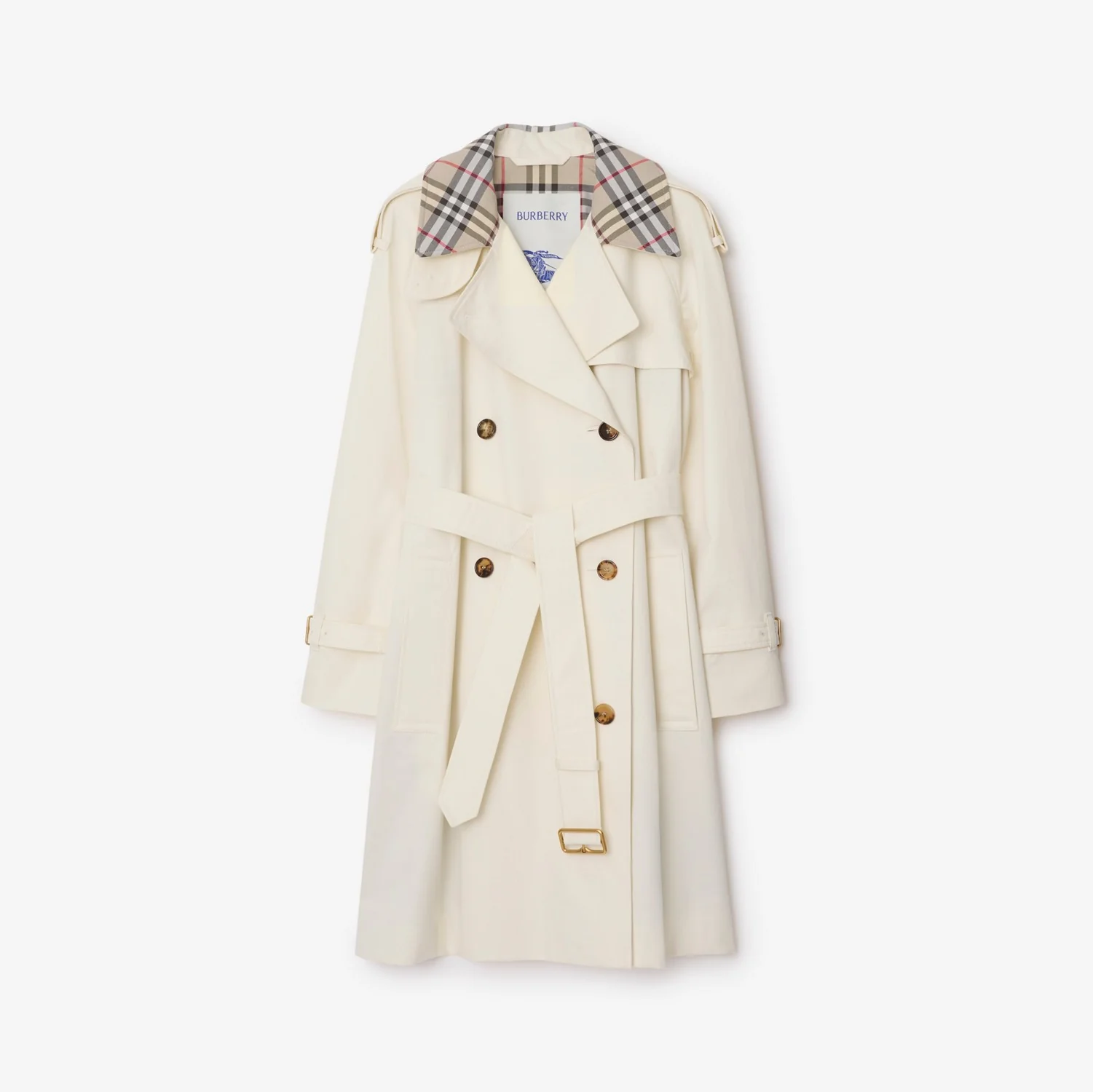Mid-length Check Collar Castleford Trench Coat - Image 4