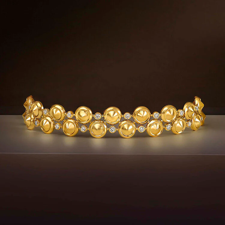 Necklace crafted 18K yellow gold Sahara Collection - Image 3