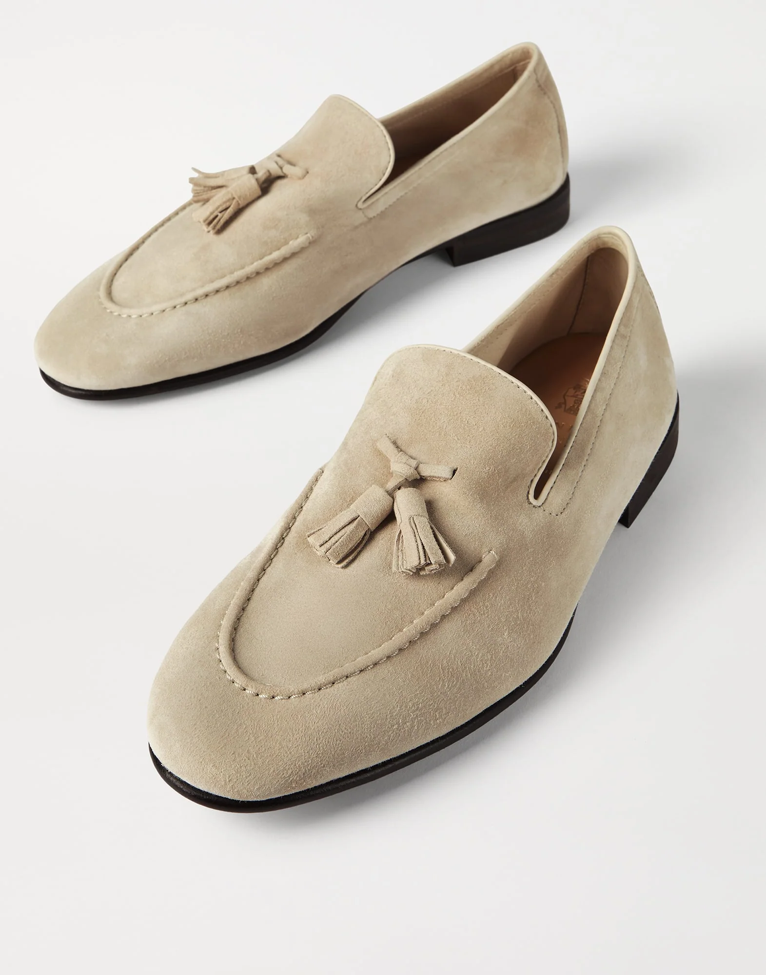 Suede Soft Loafers With Tassels - Image 3